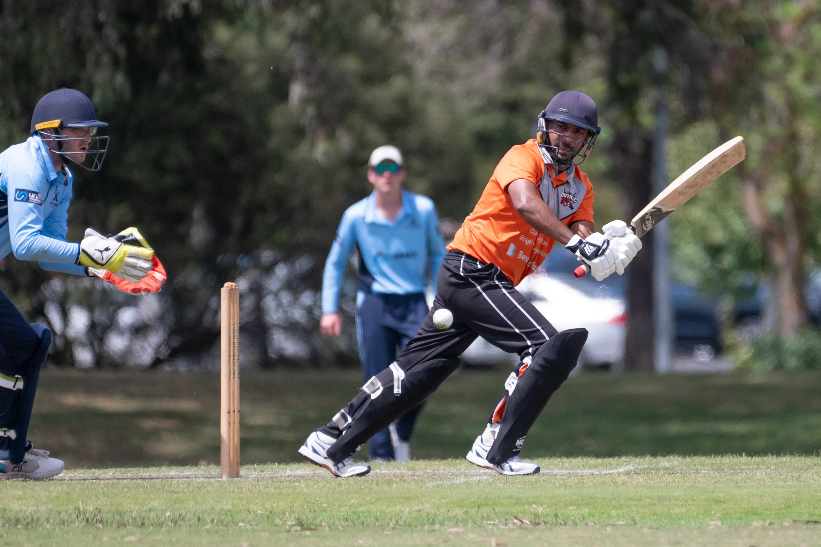 <p>155 NOT OUT: Geeth Alwis was hitting the ball to all parts of the oval on Saturday, picking up the first century of the A grade season on his way to 155*. PHOTO: Melissa Beattie</p>\\n