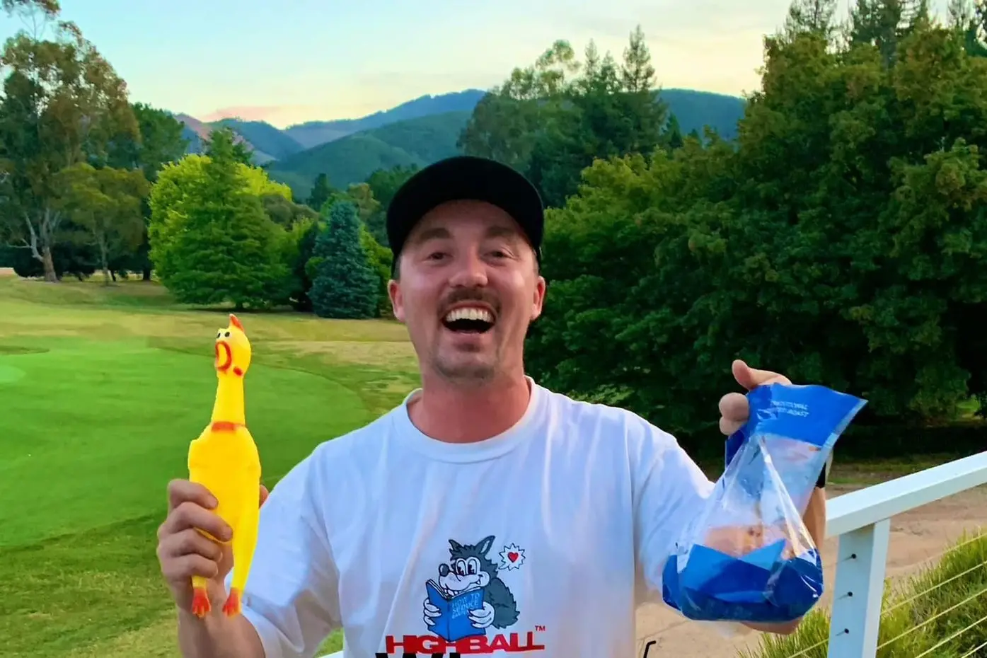 CHICKEN COMPETITION: Macca Simpson was the first week\\'s winner of The Chicken Run with 21 points.