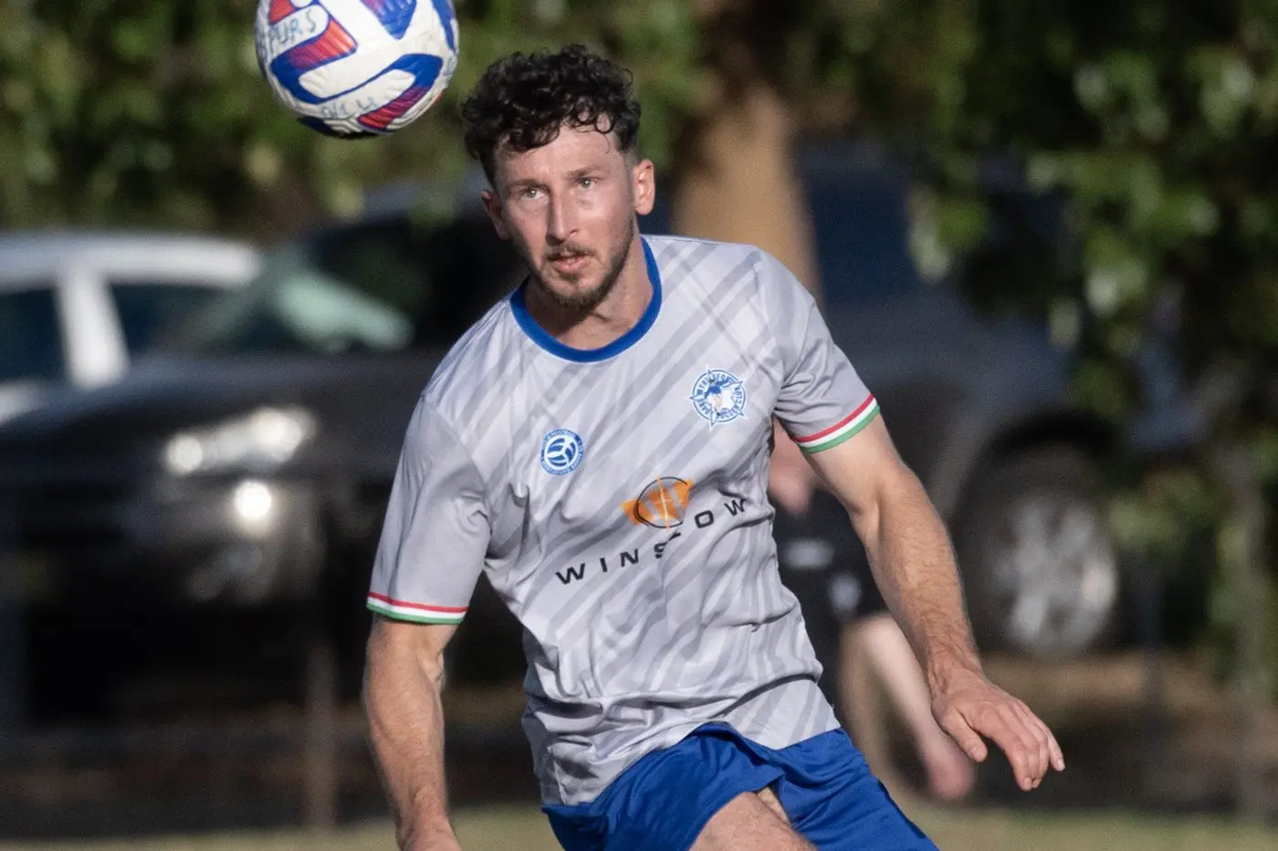 MIGHTY MATT: Matt Richardson scored all six goals scored in Myrtleford\\'s win over St Pat\\'s at Albury on Sunday.