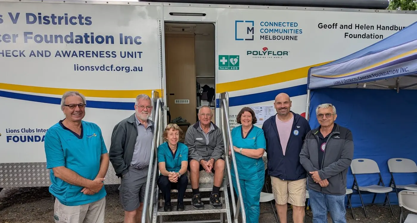 Overwhelming response to skin cancer check van