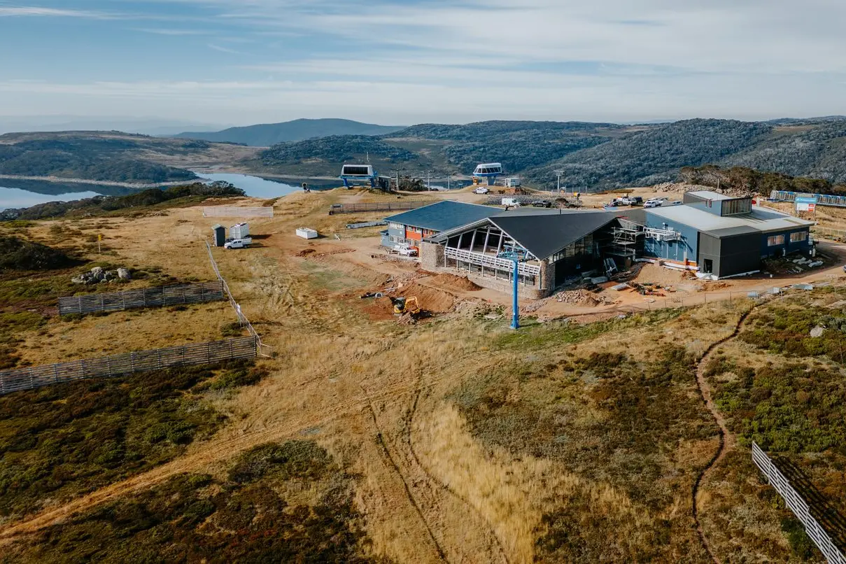 ALMOST DONE: The third and final stage of the Cloud 9 Restaurant redevelopment is near completed. PHOTOS: Jack Arthur, Falls Creek Ski Lifts