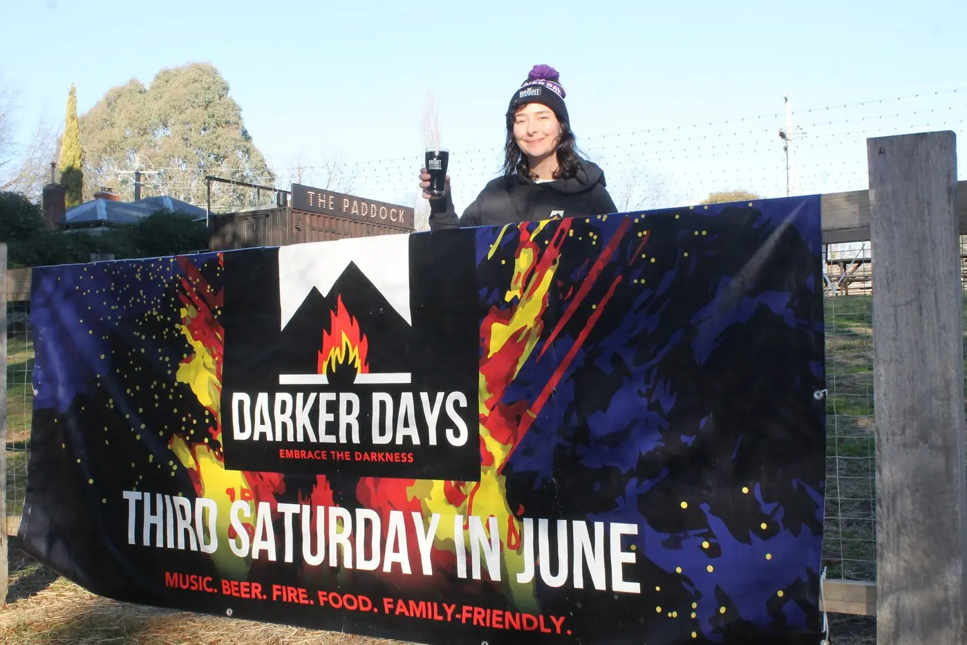 THE BEST OF BRIGHT: Selina Blair-Holt from the Bright Brewery said they pride themselves on boosting tourism with their Darker Days Festival during what can be a sleepier time of year. PHOTO: Phoebe Morgan