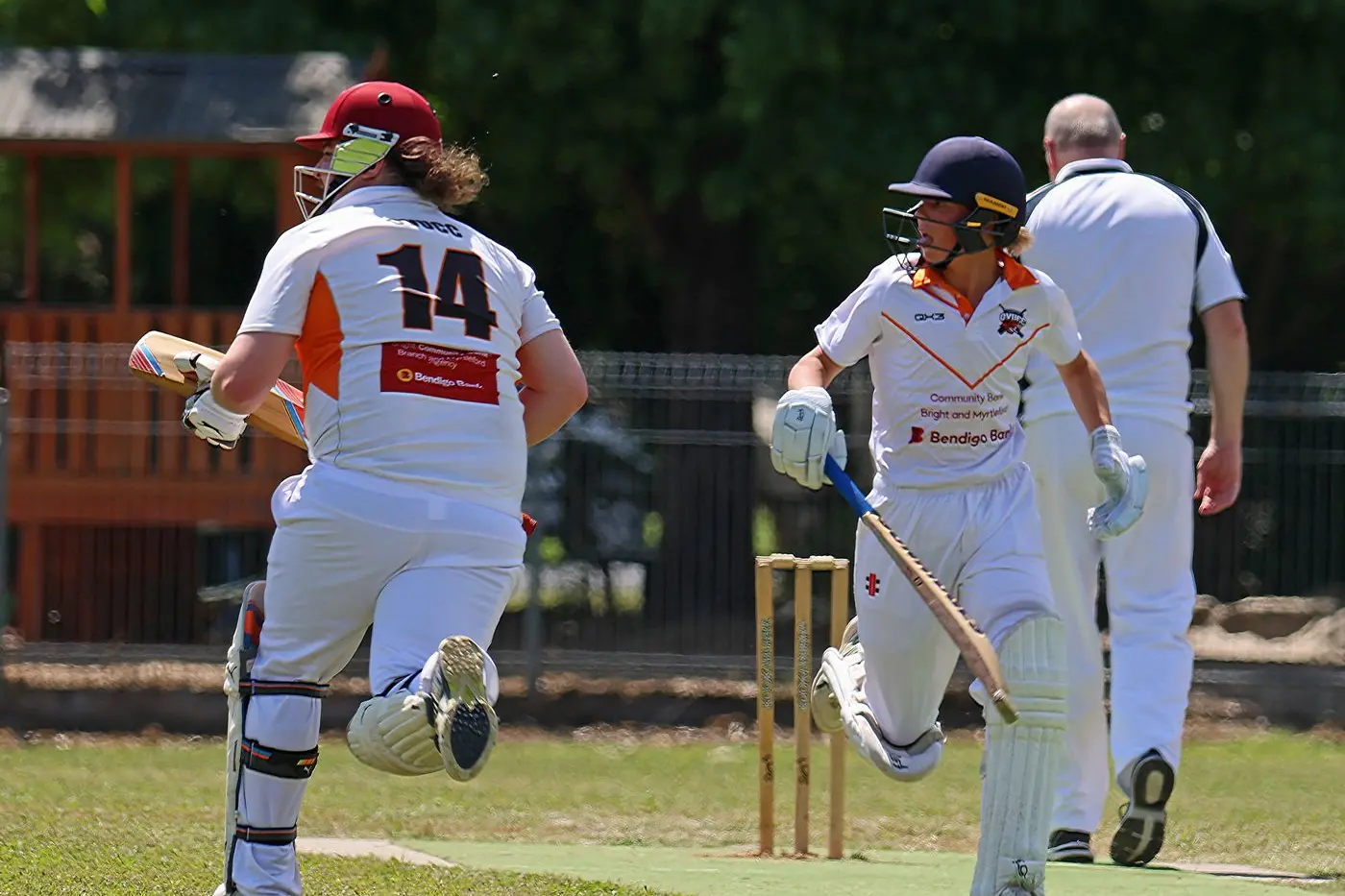 CARPET CALL: Ovens Valley United cricketers will be set to benefit from a new centre wicket at Memorial Park Oval as a part of the Alpine Shire\\'s Community Grants Program. Pictured are Noah White (right) and Hayden Williams. PHOTO: Janet Watt