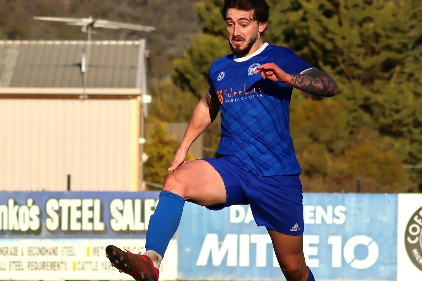 DOUBLE TROUBLE: A brace to Azia Feltrin helped Savoy post their 16th win for the season. PHOTOS: Janet Watt