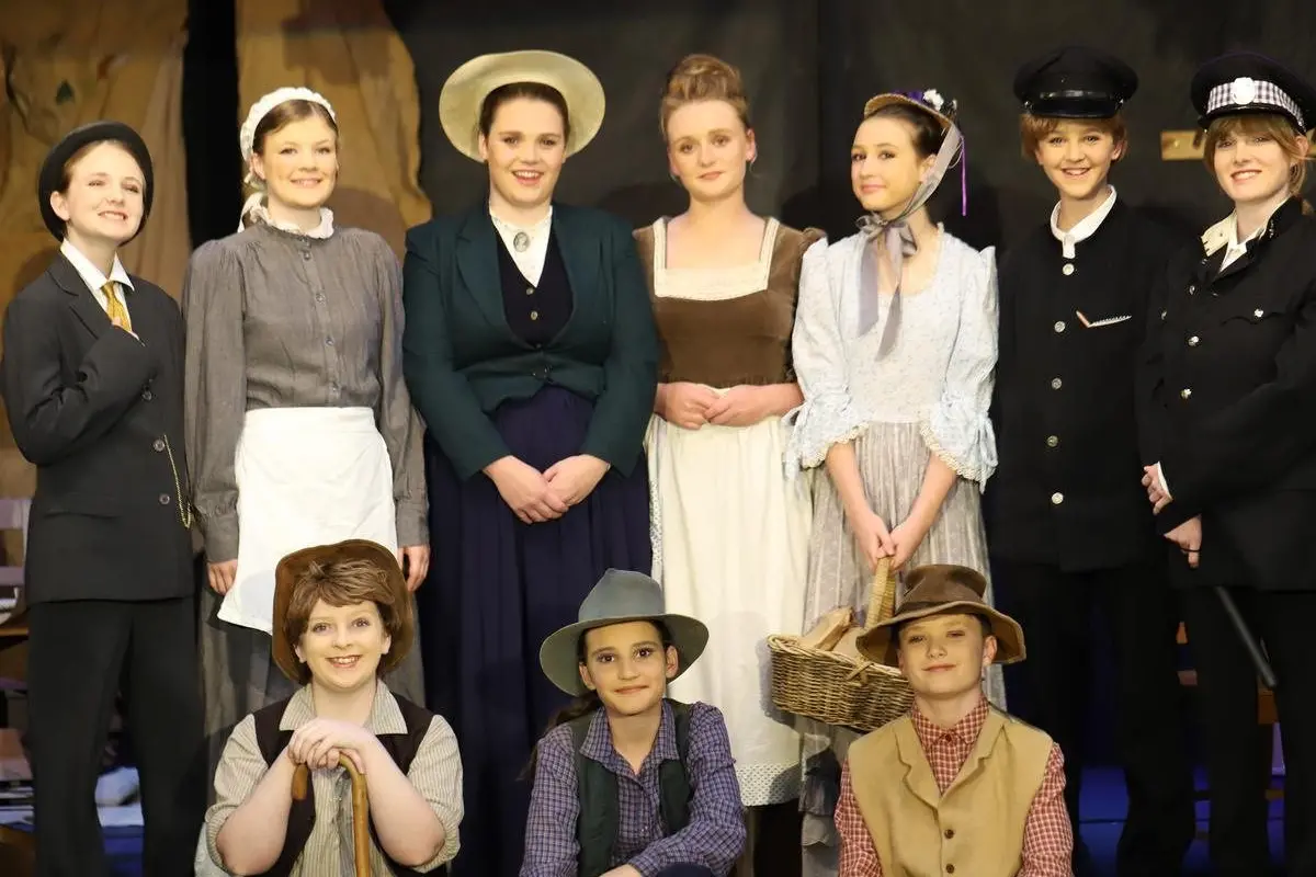 AWESOME ACTORS: (Top, from left) school play performers Lily, Isobel, Emily, Suniya, Misha, Lexie and Amelia.\\n(Bottom, from left) Eoghan, Charlotte and Hamish.