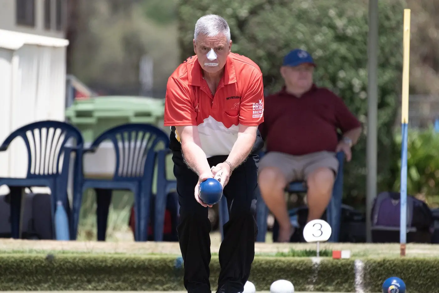 LOCKED IN: Geoff Kidd is a picture of focus. PHOTOS: Melissa Beattie