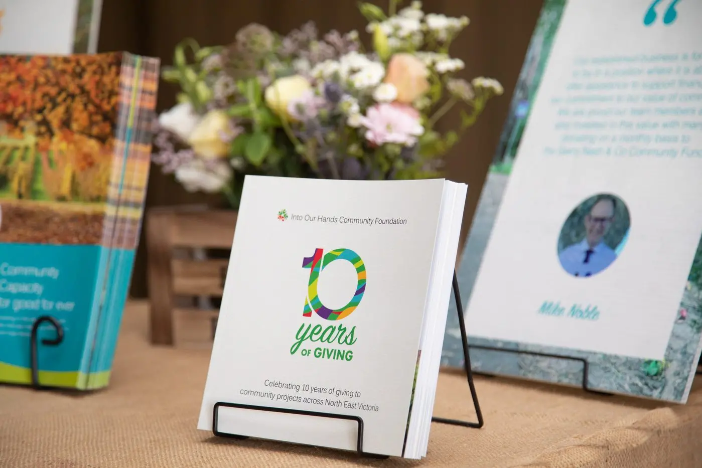 NEWEST ADDITION: The anniversary booklet celebrates and shares the stories of grantees and donors. Id:35089