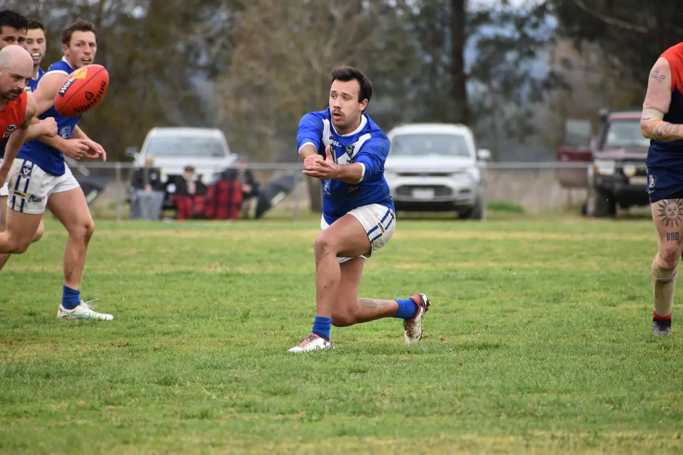 ON THE HANDS: Declan Bren fires off a handball. PHOTOS: Charlotte Kilner