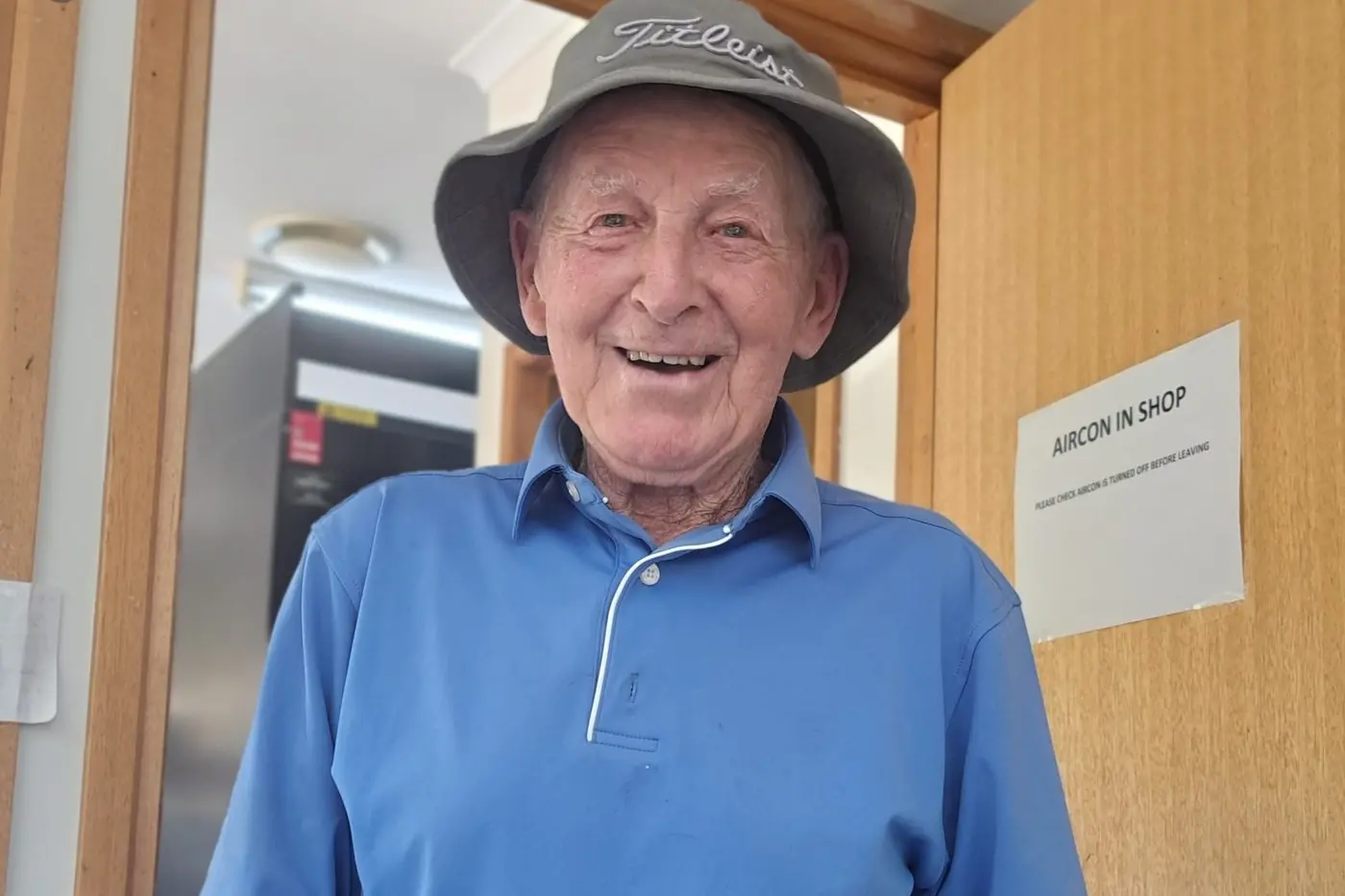 ACT YOUR AGE: Don Grimes recorded the remarkable score of 93 off the stick at 93 years of age.