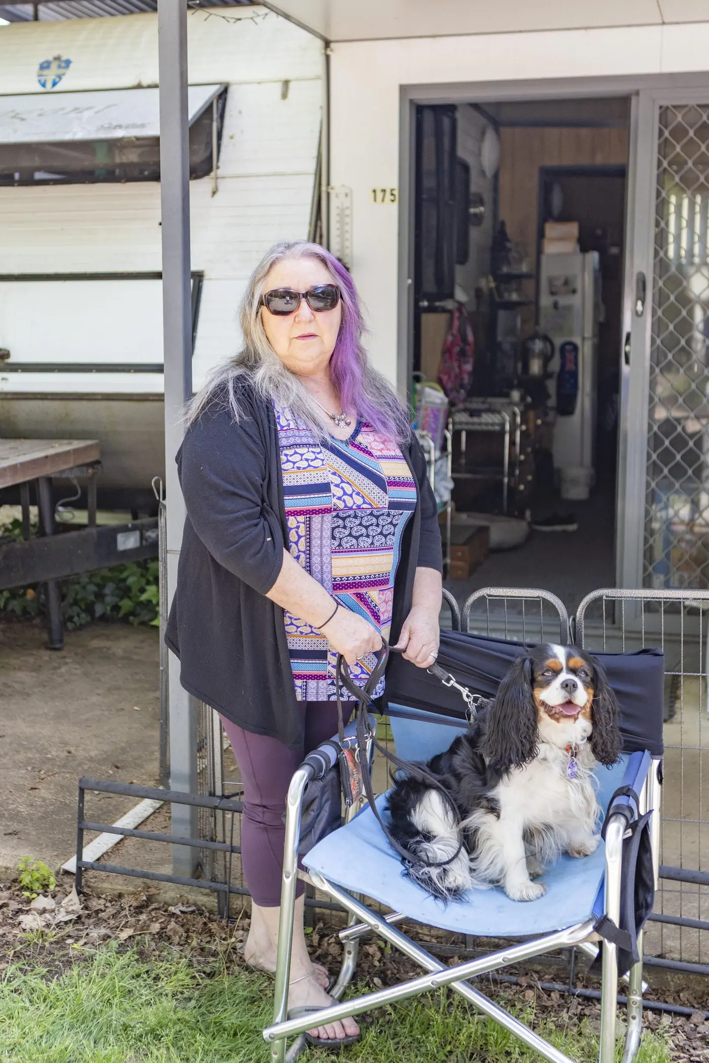 CARAVAN COST: If Kerri Trotter loses her annual permit she estimates she will lost the entire value of her caravan, annexe and carport. PHOTO: Jean-Pierre Ronco.