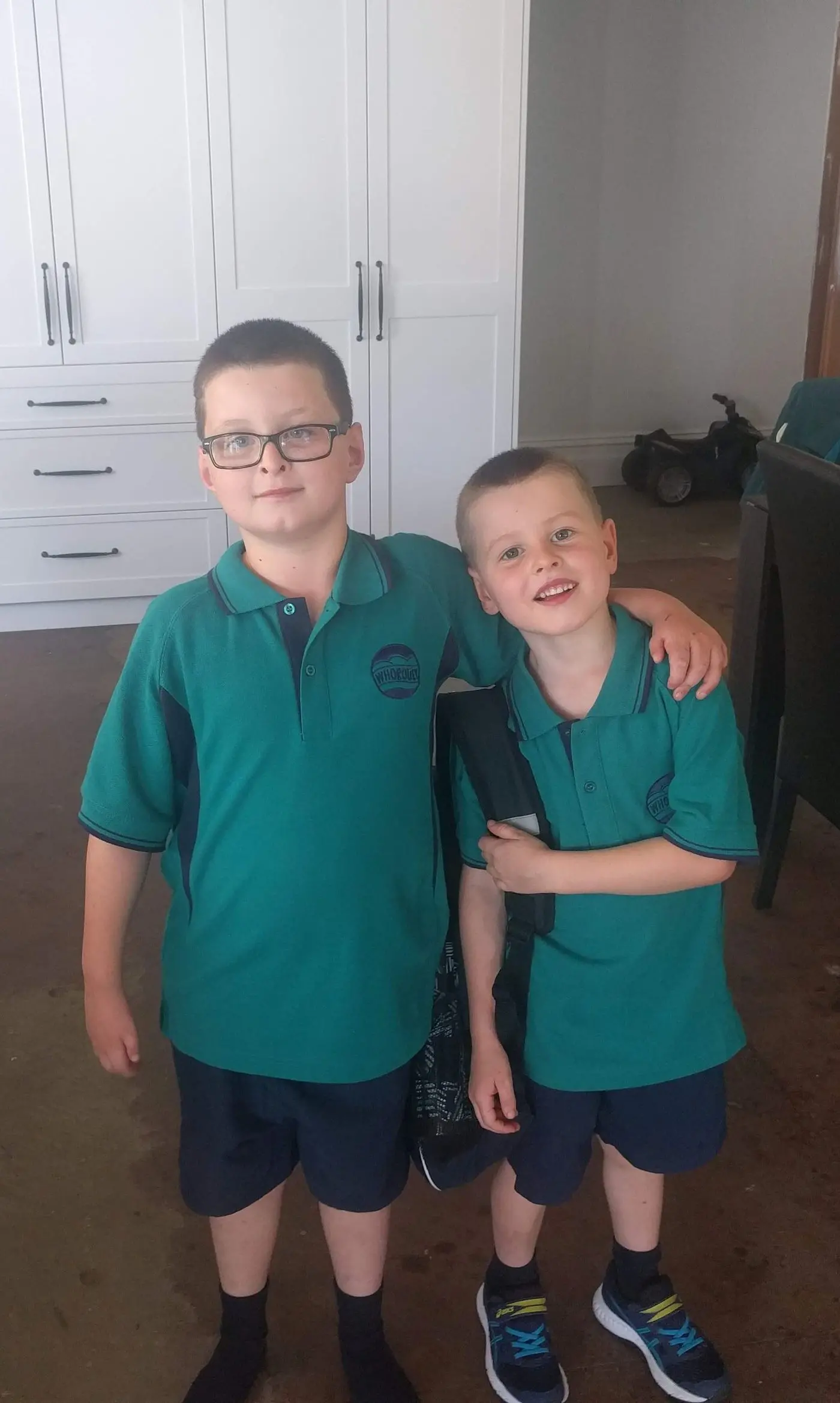 FULL OF LOVE AND POSITIVITY: James Tilson (pictured on left with eight year old brother Jack) suggested a fun day for kids to get back to \\'normal\\' after lockdowns.  Id:31217