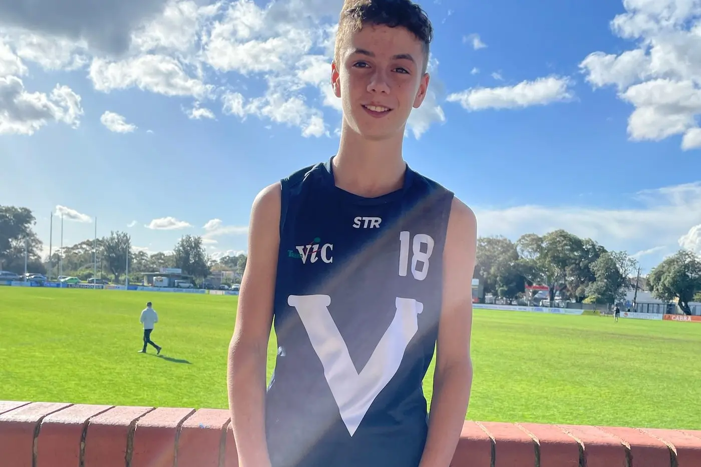 BUDDING STAR: Sam Lupo has been picked in School Sport Victoria\\'s u12 football team. 