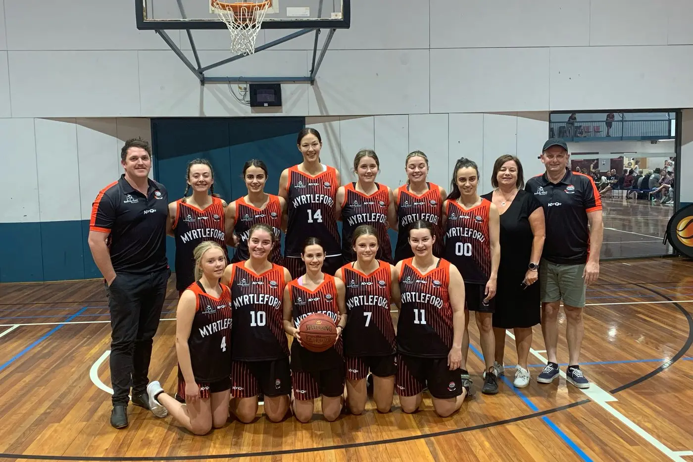 A PLANNED REVIVAL: Myrtleford\\'s women CBL program (2021/22 side pictured) will hopefully return to full strength next season.