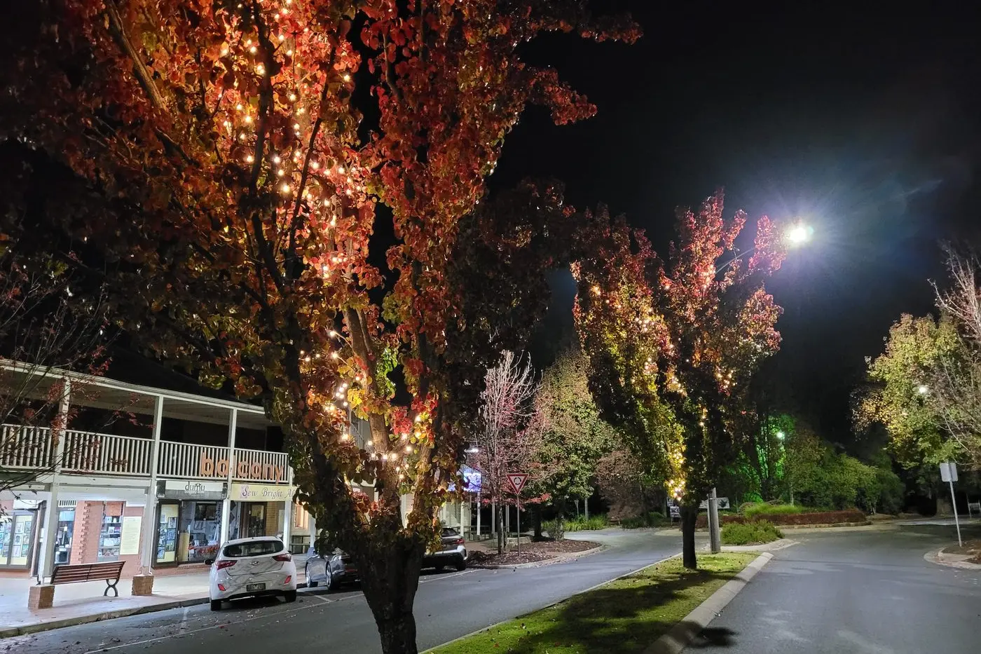 LIGHT UP THE NIGHT IN BRIGHT: Upgrades to light installations in Ireland Street will begin later this year after feedback from local businesses. PHOTO: Bright Chamber of Commerce