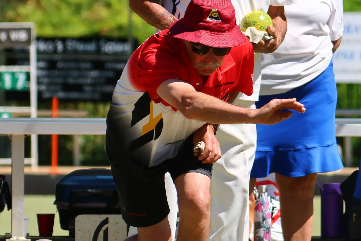 WATCH IT GO: Royston Mitchell lets a shot loose. PHOTO: Janet Watt