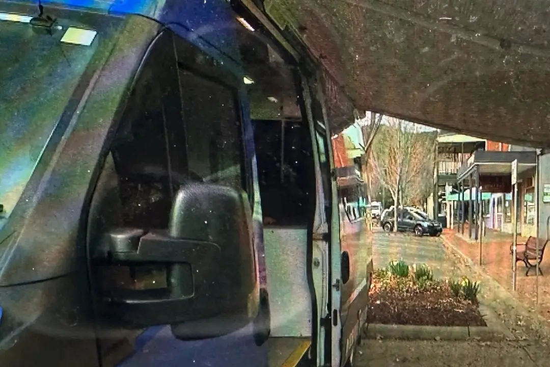 JUMP IN: Police have set up an information caravan relating to the ongoing search of Dezi Freeman.