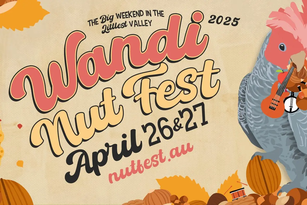 GET CRACKING THIS WEEKEND: Join the celebration of music, food, and community spirit in Wandiligong this year, where nuts (of all kinds!) come together for a festival like no other.