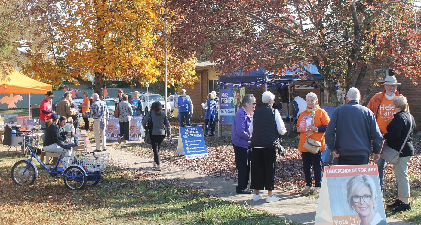 More than 1100 people voted in Myrtleford on Election Day