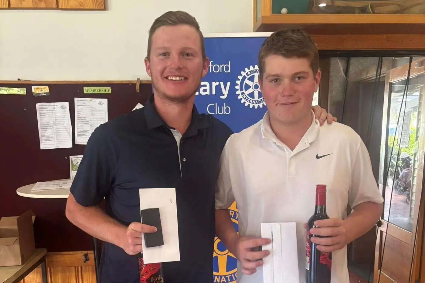 DYNAMIC DUO: Sam Piazza and Ben McMasters took out the Myrtleford Rotary Ambrose last Saturday.