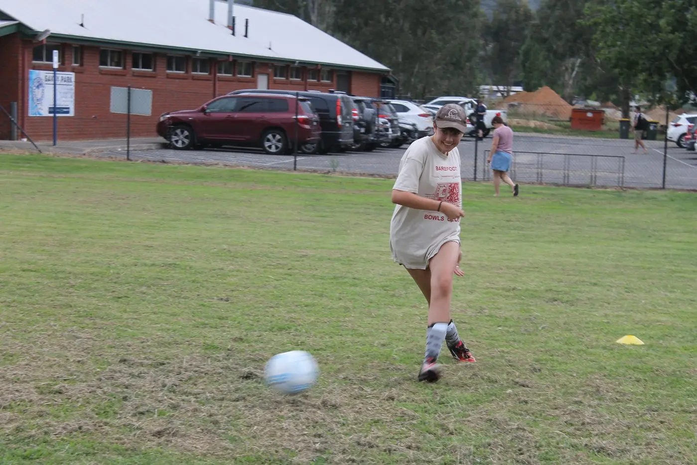 ON THE CHARGE: Myrtleford Savoy Soccer Club player, Frankie Carroll, is ready to kick off her 2021 season. PHOTO: James Robinson