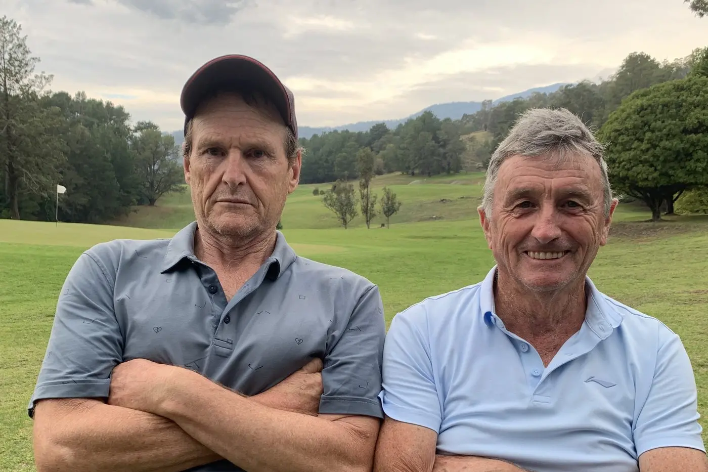 WINNERS: Roger Church and Ron Gallagher took out Saturday\\'s stableford at Mount Beauty.