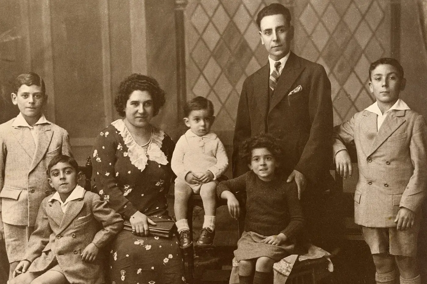 FAMILY REUNION: Santo and Santa with their children in Australia, approximately 1938. PHOTOS: Bianco family