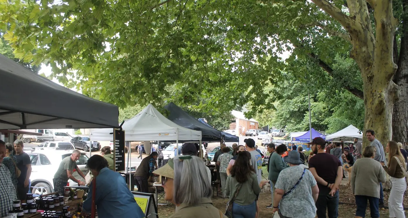 Meet up at our monthly farmers' markets