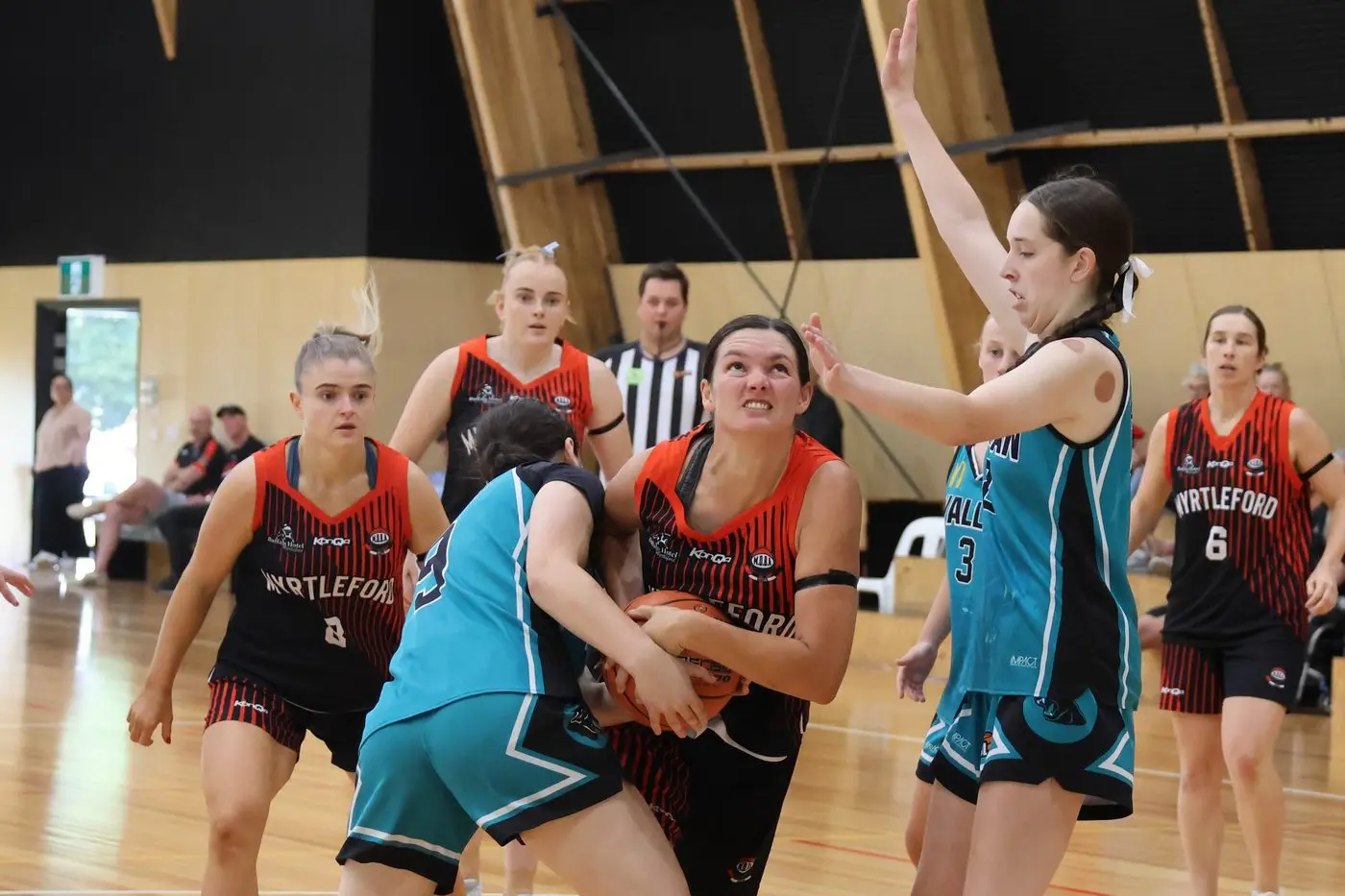 DETERMINATION: Jordan Crisp drives to the basket in the Saints\\' crushing win over Wallan. PHOTOS: Janet Watt