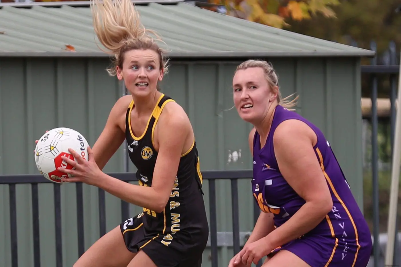 CONTRIBUTOR: Myrtleford\\'s Sophie Hanrahan was outstanding in the O&M\\'s loss to the GV League. PHOTOS: Melissa Beattie Id:41676