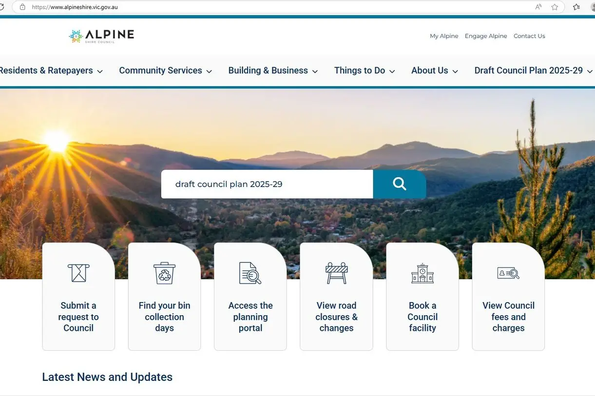 CALL FOR COLLABORATION: Council\\'s Plan outlining the next four years for the Alpine Shire, now open for review.