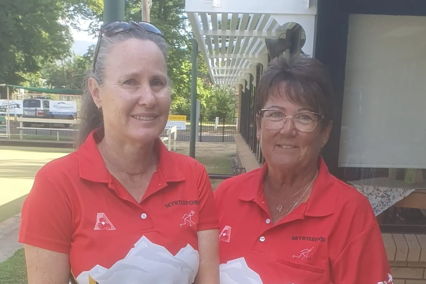 DOWN TO THE WIRE: Michelle Van Praagh and Mary Paton fought out a close final.