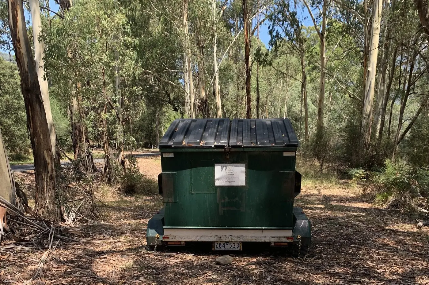 FOREST FRUSTRATION: Visitors to and staff at the Mount Buffalo National Park are disappointed by this inconvenient theft.