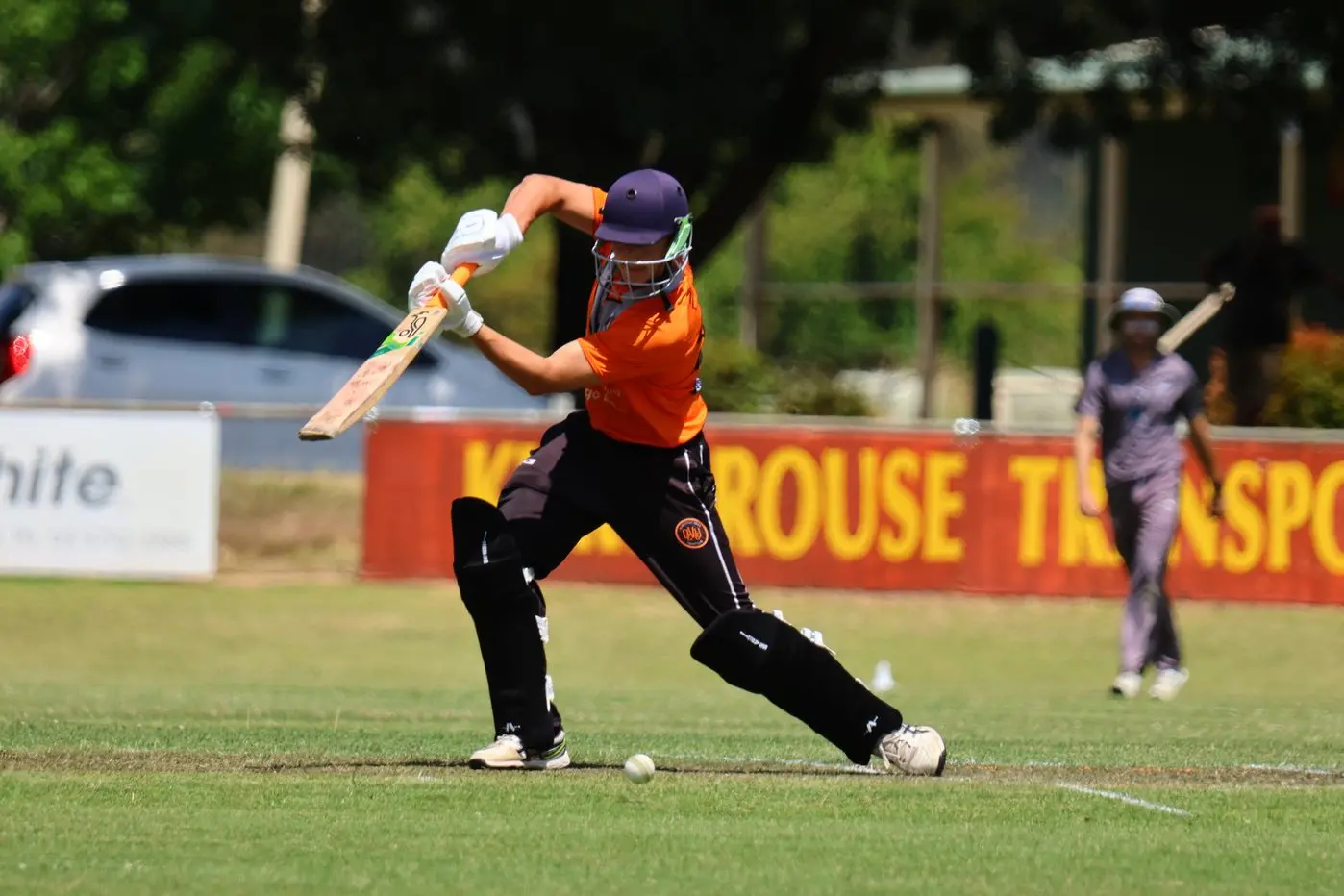 RUNS THERE: Cooper Thomason drives a ball square of the wicket in the Tigers\\' 45-run win over Wangaratta Magpies. PHOTOS: Janet Watt