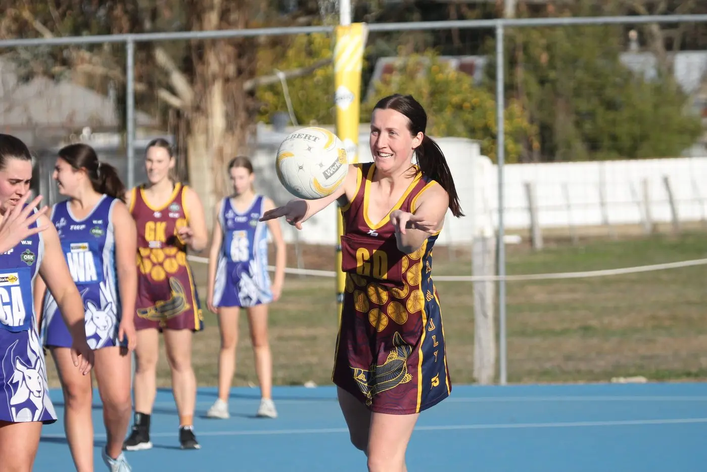 FAST PLAY: Ebony Allen sends the Lions forward. PHOTOS: Nathan de Vries