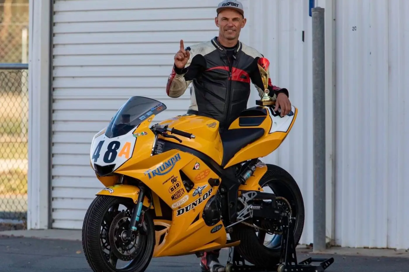 F3 CHAMPION: Brian Lewis with his championship winning bike. PHOTO: Brian Lewis Id:22048