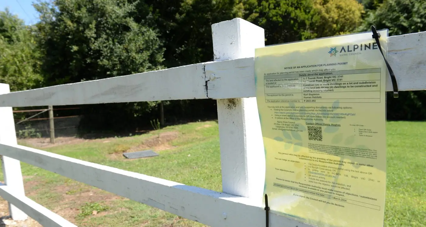 Proposed Toorak Road subdivision