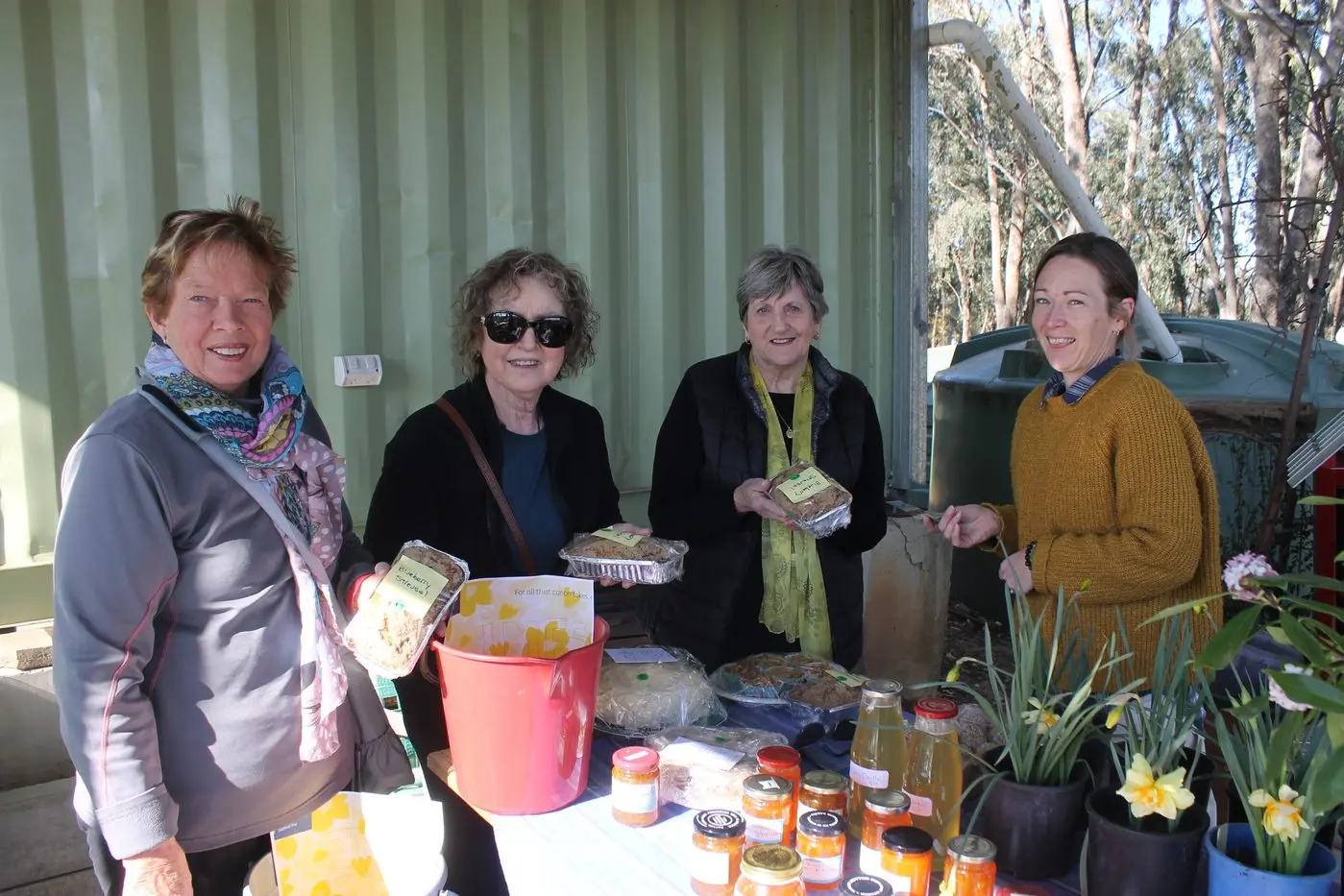 PRIME PRODUCE: (from left) At this year\\'s Daffodil Day celebrations, Karen Gasperotti, Chris Piazza and Judy Pitts checked out the MCG\\'s haul of locally grown goods, to raise money for the Cancer Council, organised by Belinda Ramia. PHOTOS: Phoebe Morgan