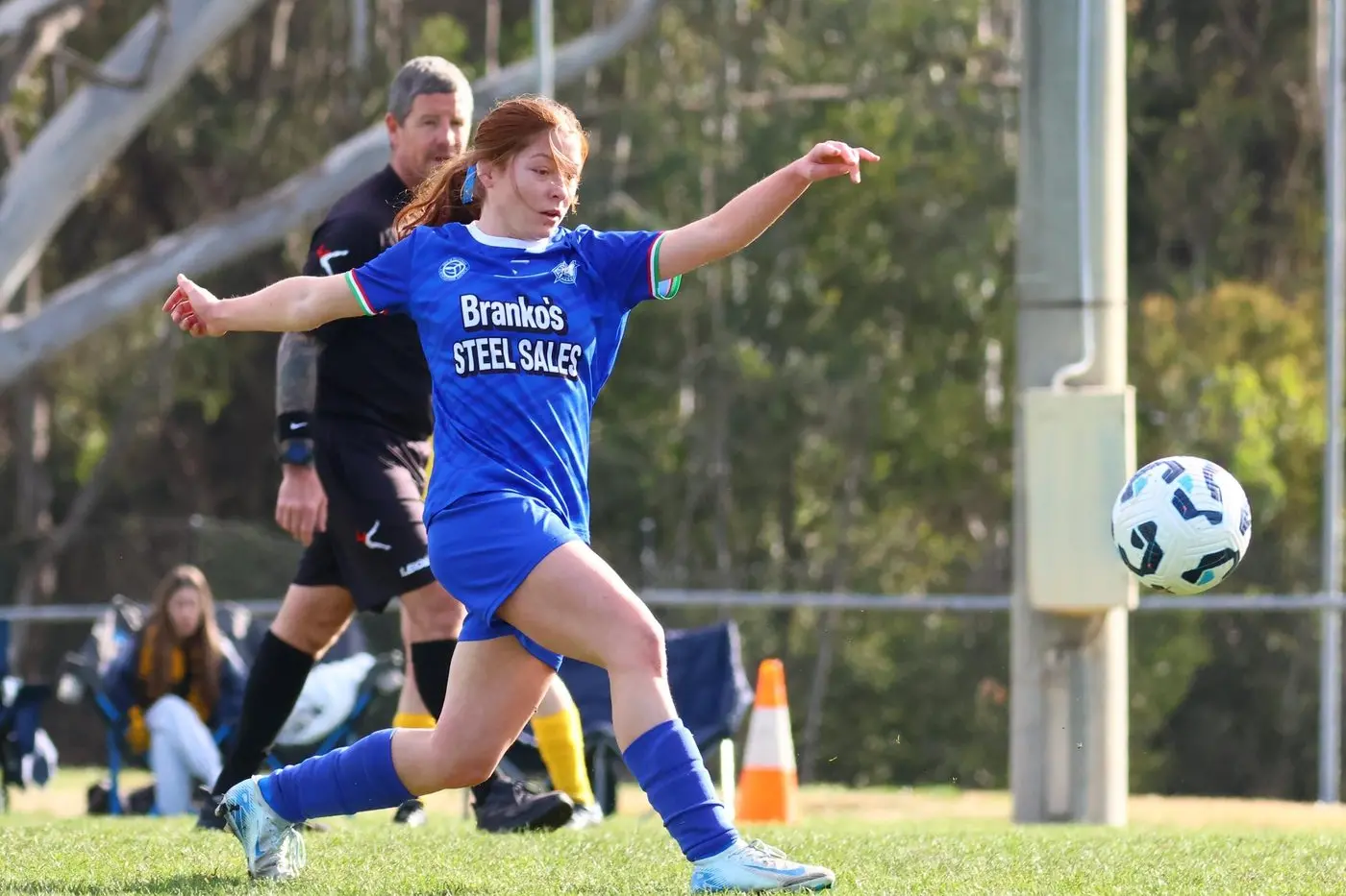 STRONG PERFORMANCE: Lily Notarianni and the division one women\\'s side took four points from their double-header week on the park. PHOTO: Janet Watt