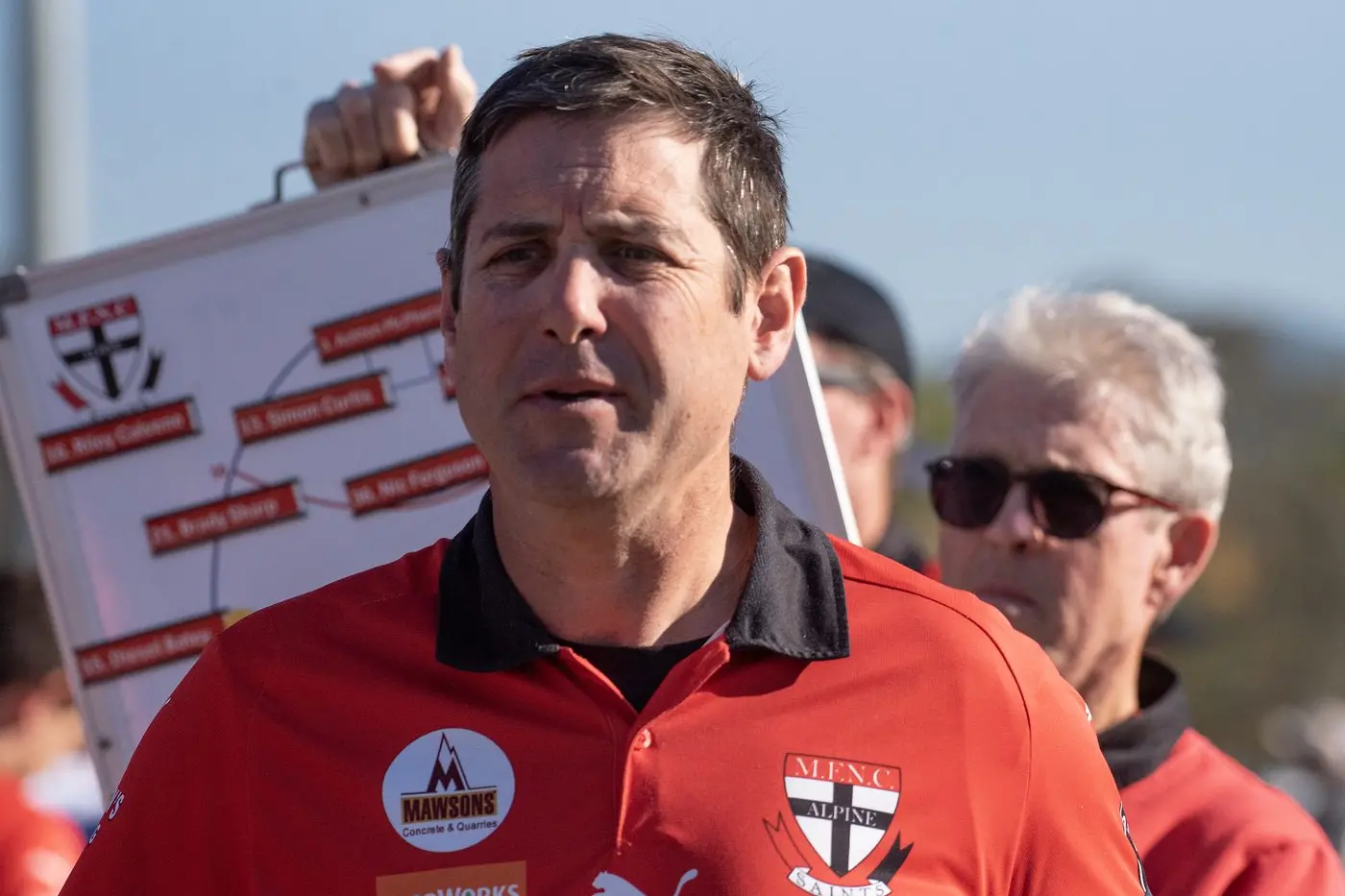 STAGE IS SET: Myrtleford coach Craig Millar said the Saints are eager to get stuck into a massive month of footy ahead of finals. PHOTO: Melissa Beattie
