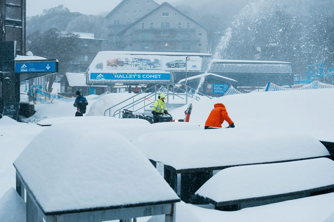 MAGICAL: Falls Creek was looking every bit the \\u2018winter wonderland\\u2019 on Wednesday after more than 40cms of snowfall. PHOTO: Vail Resorts