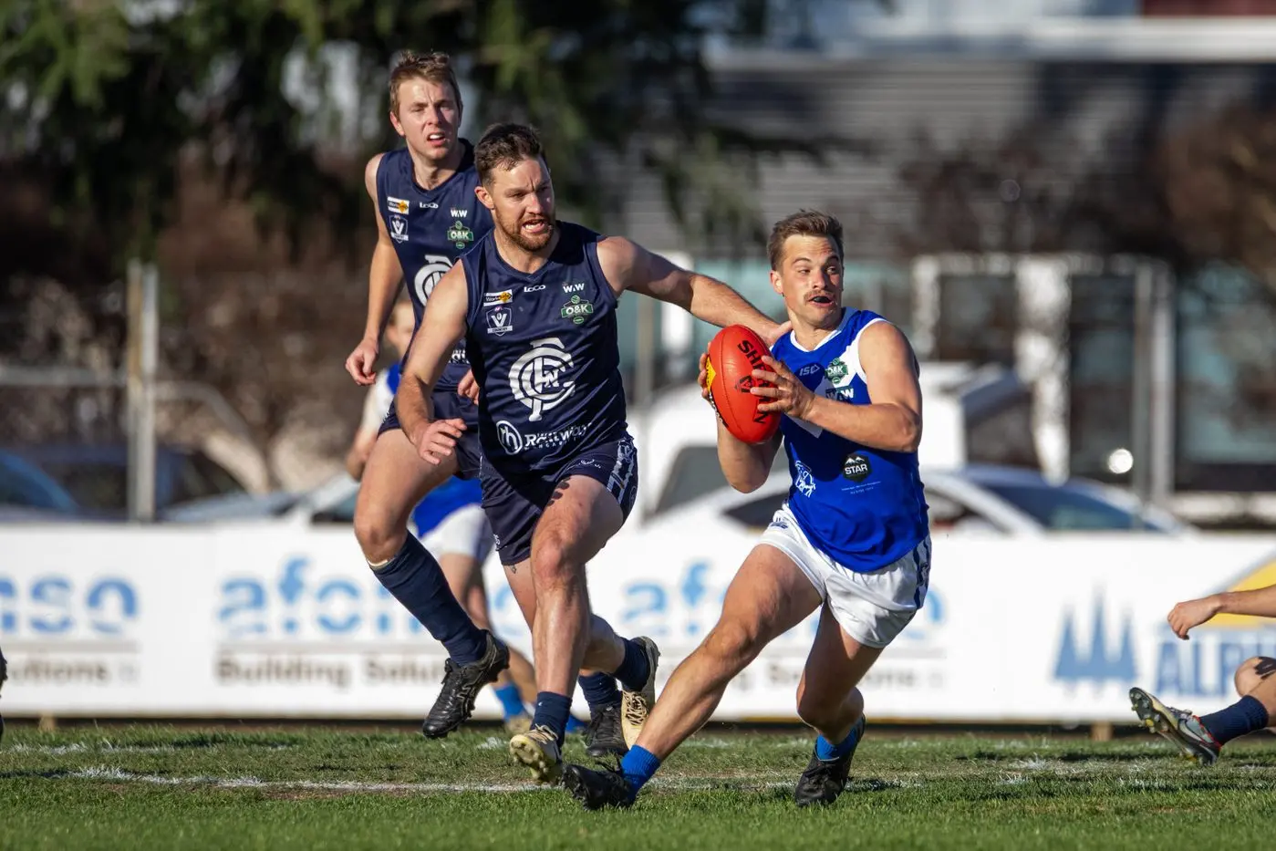 WE GO AGAIN: Sam Dalbosco and the Mountain Men are eager to make amends for last season\\'s grand final loss. PHOTO: Marc Bongers