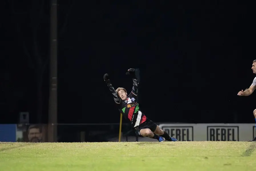 END OF THE LINE: Myrtleford Savoy\\'s men\\'s side came undone in their FA Cup final against Albury City. For the third year straight, Savoy has been unable to secure the Cup, downed 2-3. PHOTOS: Melissa Beattie.
