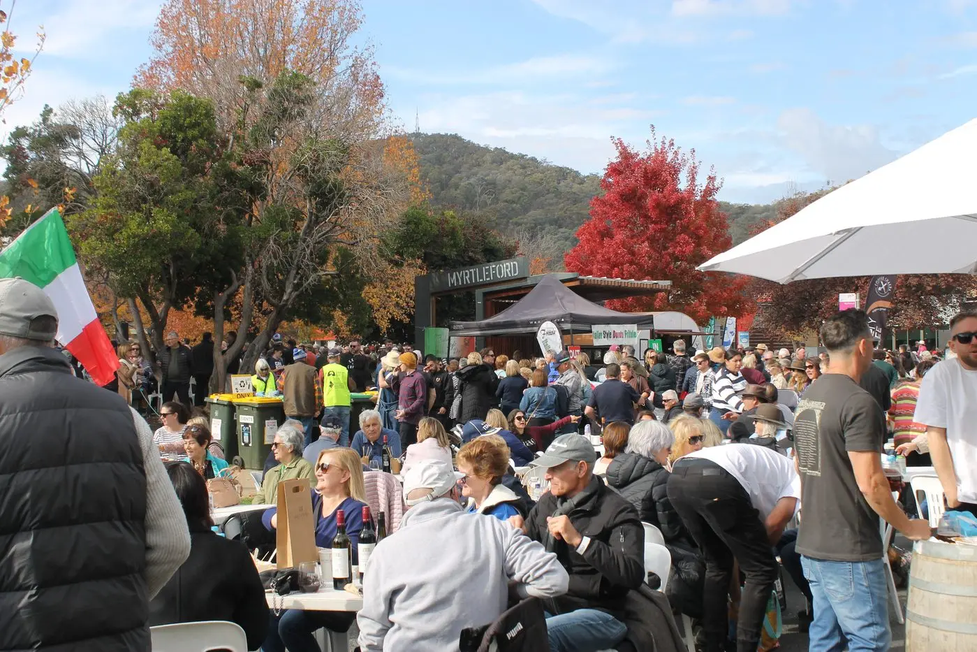 WEEKEND WONDER: Myrtleford\\'s main road was shut down to make room for thousands of attendees to celebrate Italy\\'s rich culture.\\nPHOTOS: Phoebe Morgan.