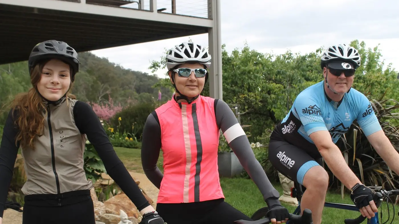 Bright family gears up for Great Victorian Bike Ride
