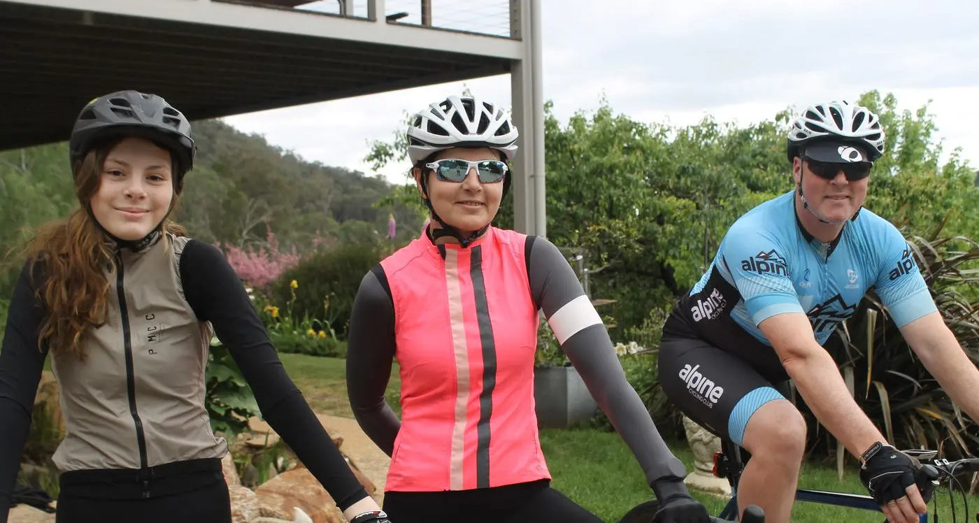 Bright family gears up for Great Victorian Bike Ride