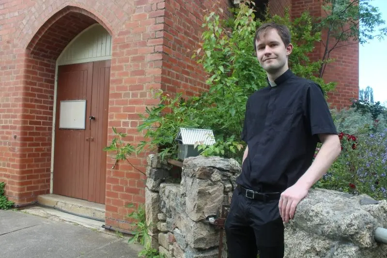 YOU\\u2019VE GOT TO HAVE FAITH: Alpine parish Reverend David Kerr will host his first indoor gathering since moving to Myrtleford on November 8. PHOTO: Ashleigh Piles