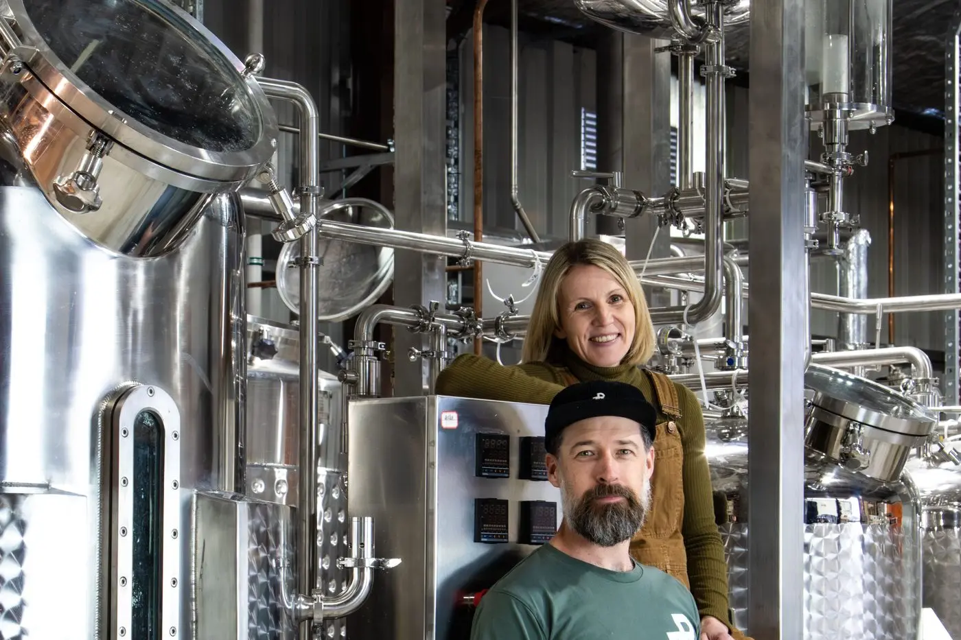 TEAM EFFORT: Reed & Co Distillery co-founders Hamish Nugent and Rachel Reed are delighted with their recent recognition at the 2025 Melbourne Royal Australian International Spirits Awards.