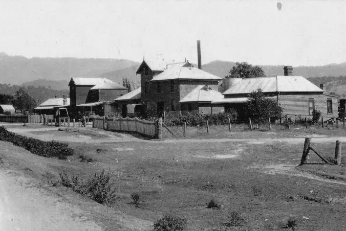 1920: The Butter Factory and manager\\u2019s residence, prior to redevelopments in the late 1920s.