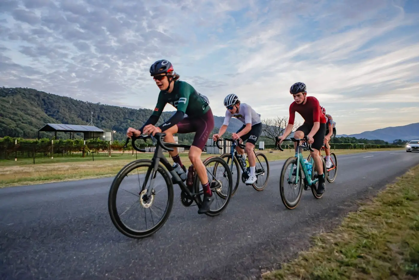 CYCLING CHAMPIONS: Riders pushed themselves to the minute in the Alpe de Buffalo race. PHOTO: Jean\\u2013Pierre Ronco Id:38924