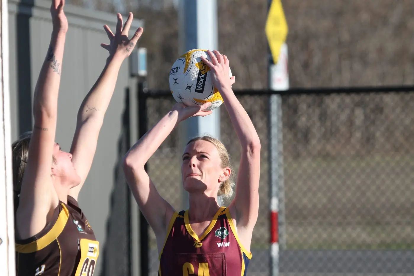 PURE FOCUS: Katie Ivone lines up the shot. PHOTOS: Nathan de Vries